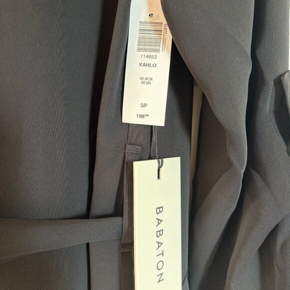 NWT  - Babaton (Aritzia) Wrap jacket / robe / blazer w/ removable belt (S / BLK) - Picture 7 of 11